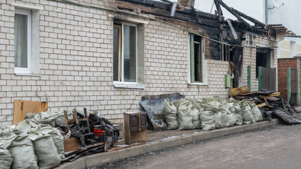 Professional Fire Damage Removal technician working in Wycombe, PA